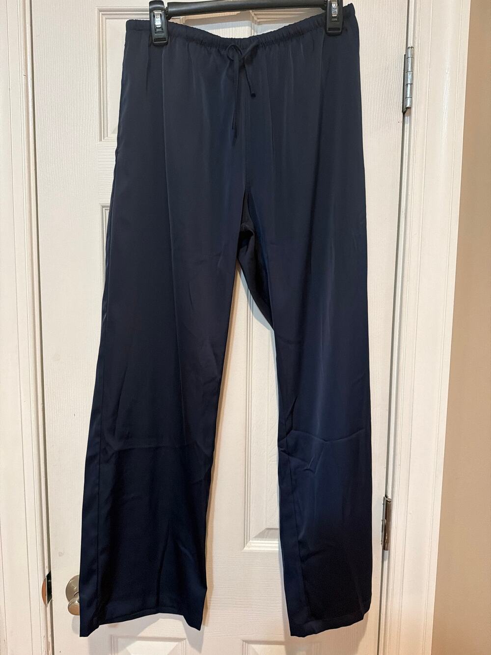 John Galt Brandy Melville Navy Blue wide-leg drawstring Pant